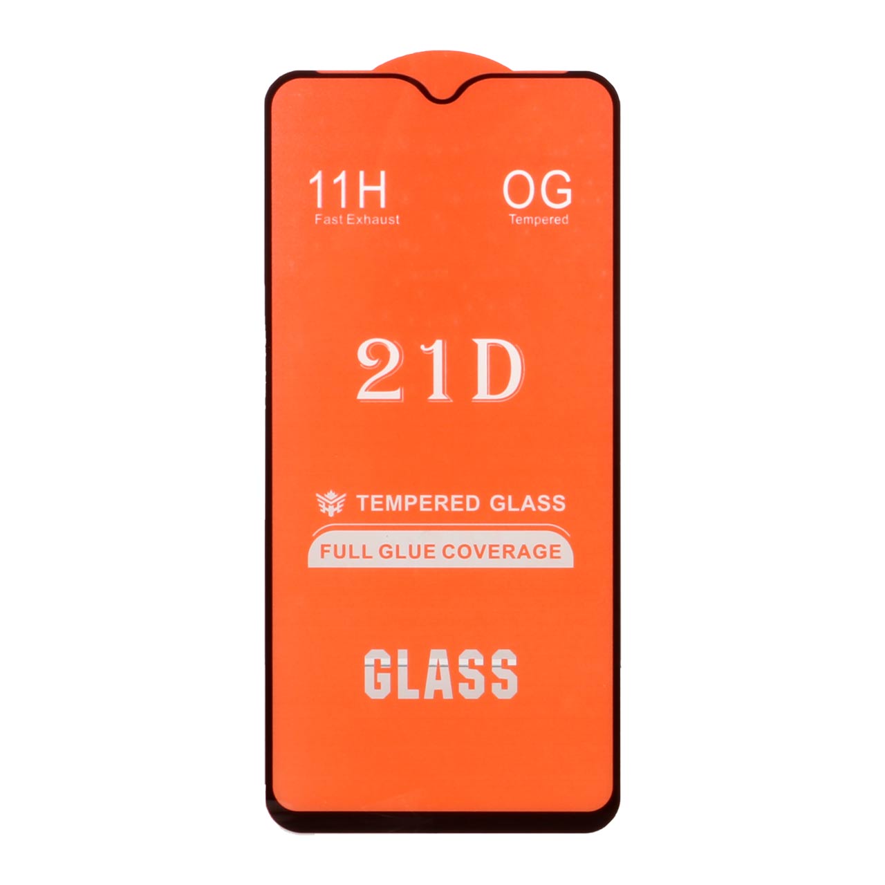 محافظ صفحه نمایش شیشه ای Samsung A10 / A10S / M10 / M20 / M01S - Full Cover 21D (بدون پک) - مشکی